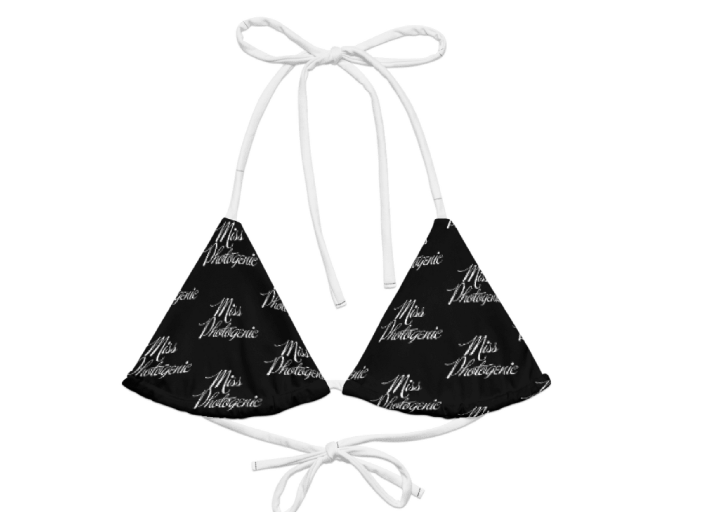Monochrome Logo Bikini Top