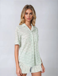 Bold Logo Pyjama shorts - Mint