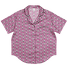 Bold Logo Print Pyjama Shirt - Mulberry