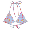 Beau Fleur Halter Neck Bikini Top - Powder Blue