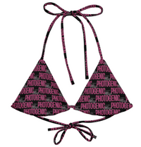 Miss Photogenic Bold Logo Bikini - Berry