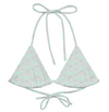 Miss Photogenic Logo Print Bikini Top - Mint