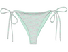 Miss Photogenic Logo Print Bikini Bottom - Mint