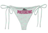 Miss Photogenic Logo Print Bikini Bottom - Mint