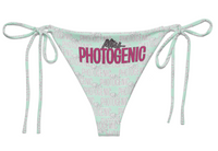 Miss Photogenic Logo Print Bikini Bottom - Mint