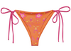 Beau Fleur Tie Side Bikini Bottom - Orange