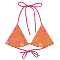 Beau Fleur Bikini Top - Orange