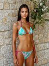 Miss Photogenic Pattern Print Bikini Top