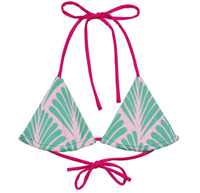 Miss Photogenic Pattern Print Bikini Top