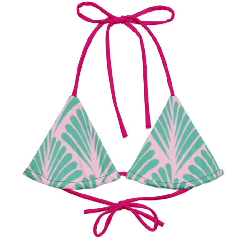 Miss Photogenic Pattern Print Bikini Top
