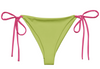 All-over print recycled string bikini bottom