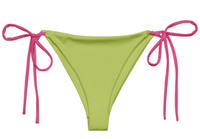 All-over print recycled string bikini bottom