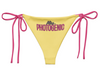 Penelope Contrast Tie Bikini Bottom - Pale Yellow