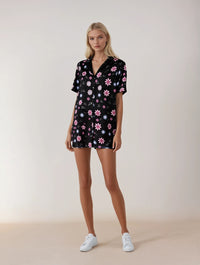 Ditzy Flower Logo Print Pyjama Shirt