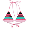 Stripe Halter Neck Bikini Top