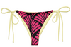 Miss Photogenic Pattern Print Bikini Bottom - Cerise