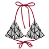 Miss Photogenic Pattern Print Bikini Top - Monochrome