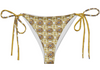 A Million Looks Tie Side Bikini Bottom - Gold