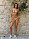 A Million Looks Halter Neck Bikini Top - Gold