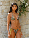A Million Looks Halter Neck Bikini Top - Black