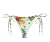 Exotic Flower Logo Print Bikini Bottom
