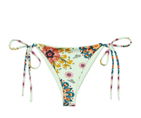 Exotic Flower Logo Print Bikini Bottom