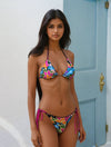Vivienne Floral Print Halter Bikini Top