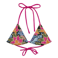 Vivienne Floral Print Halter Bikini Top