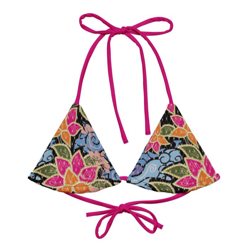 Vivienne Floral Print Halter Bikini Top