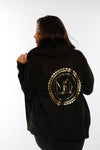 Black Miss Photogenic® Round Logo Zip fronted Hoodie, hoodie - Miss Photogenic