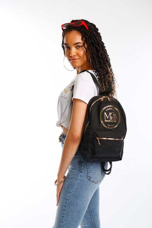 Miss Photogenic® London Black & Gold Backpack, backpack - Miss Photogenic