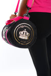 London Crown Gym Studio Bag in Black & Fuchsia, bag - Miss Photogenic