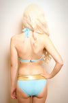 Glittering Waves Of Sunrise Bikini Bottom (Aqua) (GOLD Collection), Bikini - Miss Photogenic