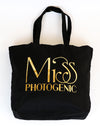 Black Miss Photogenic® Tote Bag, bag - Miss Photogenic